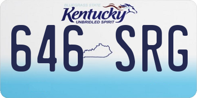 KY license plate 646SRG
