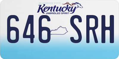 KY license plate 646SRH