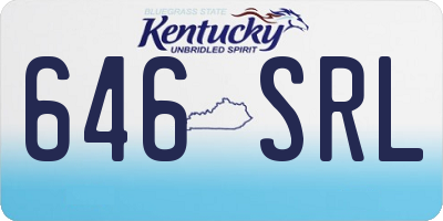 KY license plate 646SRL