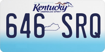 KY license plate 646SRQ