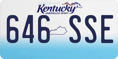 KY license plate 646SSE