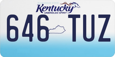KY license plate 646TUZ