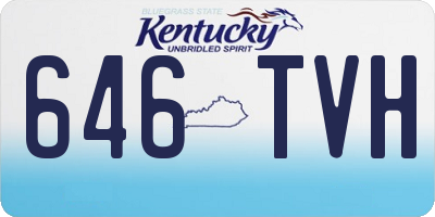 KY license plate 646TVH