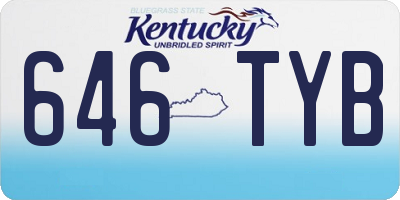KY license plate 646TYB