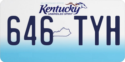 KY license plate 646TYH