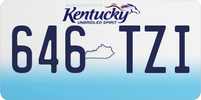 KY license plate 646TZI