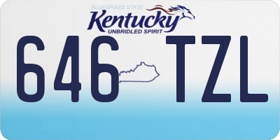 KY license plate 646TZL