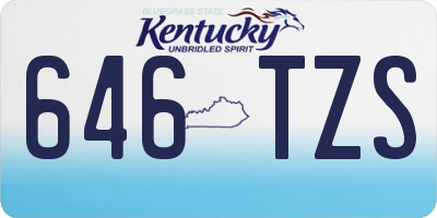 KY license plate 646TZS