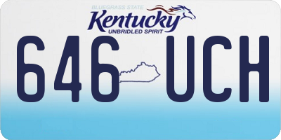 KY license plate 646UCH