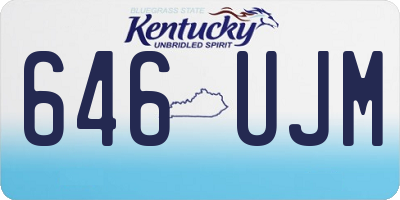KY license plate 646UJM