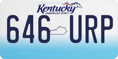 KY license plate 646URP