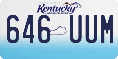 KY license plate 646UUM