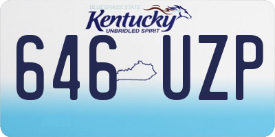 KY license plate 646UZP