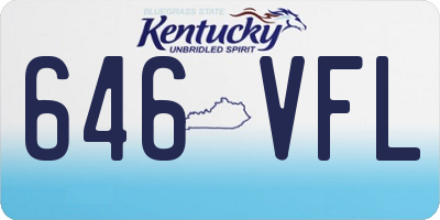 KY license plate 646VFL