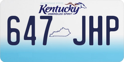 KY license plate 647JHP