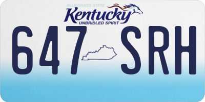 KY license plate 647SRH