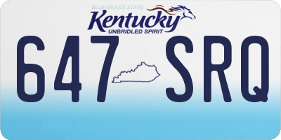 KY license plate 647SRQ