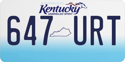 KY license plate 647URT