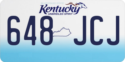 KY license plate 648JCJ