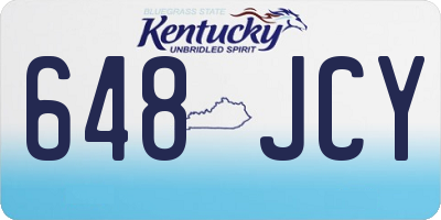 KY license plate 648JCY