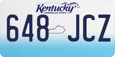 KY license plate 648JCZ
