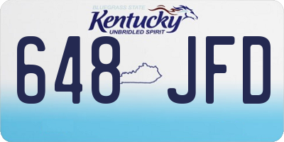 KY license plate 648JFD