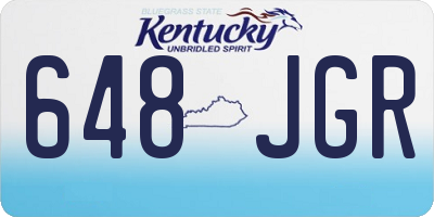KY license plate 648JGR