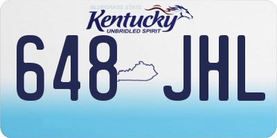 KY license plate 648JHL