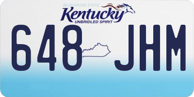 KY license plate 648JHM