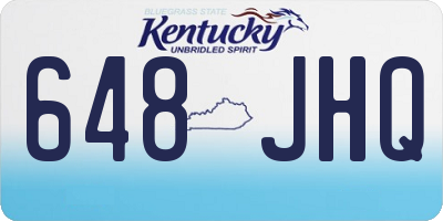 KY license plate 648JHQ