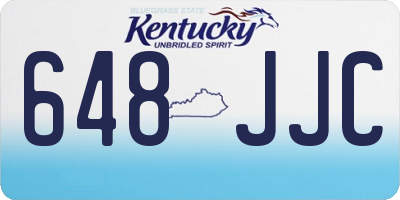 KY license plate 648JJC