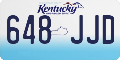 KY license plate 648JJD