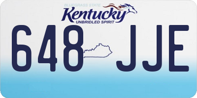 KY license plate 648JJE