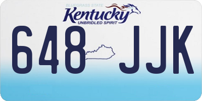 KY license plate 648JJK