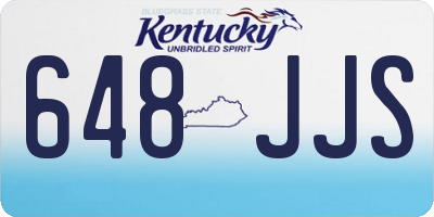 KY license plate 648JJS