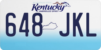 KY license plate 648JKL