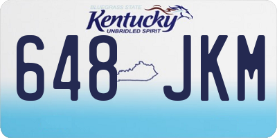 KY license plate 648JKM