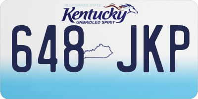 KY license plate 648JKP