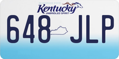 KY license plate 648JLP