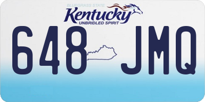 KY license plate 648JMQ