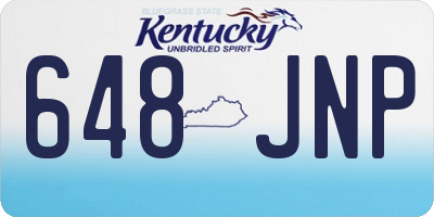 KY license plate 648JNP