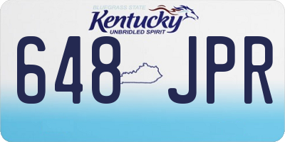 KY license plate 648JPR