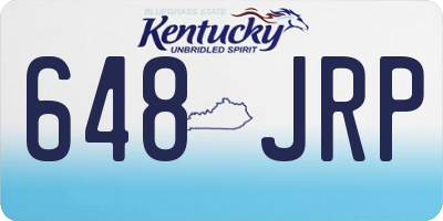 KY license plate 648JRP