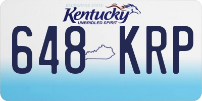 KY license plate 648KRP