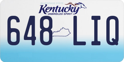 KY license plate 648LIQ