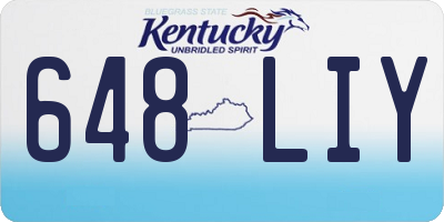 KY license plate 648LIY