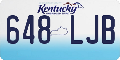 KY license plate 648LJB