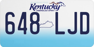 KY license plate 648LJD
