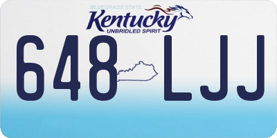 KY license plate 648LJJ