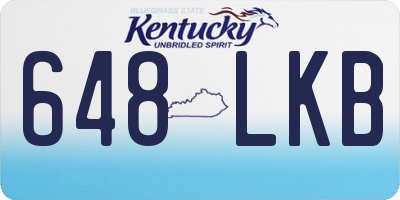 KY license plate 648LKB